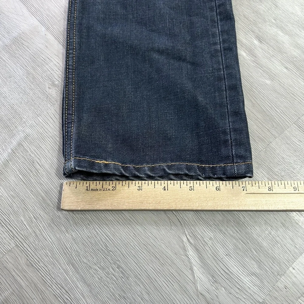 Levis 513 Jeans Mens 30x32 Blue Slim Straight Denim Dark Wash Pants Zip Fly